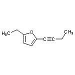 CAS 登录号：71860-16-7， 2-(1-丁炔-1-基)-5-乙基呋喃