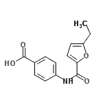 CAS 登录号：718601-42-4， 4-[(5-乙基-2-糠酰)氨基]苯甲酸