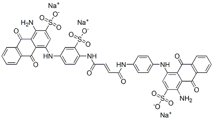 CAS#: 71873-44-4, Trisodium 1-Amino-4-[[4-[[4-[[4-[(4-Amino-9,10-Dihydro-9,10-Dioxo-3-Sulphonato-1-Anthryl)Amino]Phenyl]Amino]-1,4-Dioxobut-2-Enyl]Amino]-3-Sulphonatophenyl]Amino]-9,10-Dihydro-9,10-Dioxoanthracene-2-Sulphonate