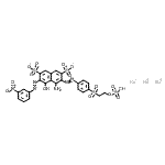CAS 登录号：71889-13-9， 4-氨基-5-羟基-6-[2-(3-硝基苯基)偶氮]-3-[2-[4-[[2-(磺基氧基)乙基]磺酰基]苯基]偶氮]-2,7-萘二磺酸酯钠盐(1:3)