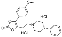 CAS#: 71923-10-9, 4-(4-(Methylthio)Phenyl)-5-(2-(4-Phenyl-1-Piperazinyl)Ethyl)-1,3-Dioxol-2-One Dihydrochloride