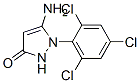 CAS 登录号：71965-08-7， 5-氨基-1,2-二氢-1-(2,4,6-三氯苯基)-3H-吡唑-3-酮