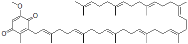 CAS#: 7200-28-4, 3-[(2E,6E,10E,14E,18E,22E,26E,30E)-3,7,11,15,19,23,27,31,35-Nonamethyl-2,6,10,14,18,22,26,30,34-Hexatriacontanonenyl]-5-Methoxy-2-Methyl-2,5-Cyclohexadiene-1,4-Dione