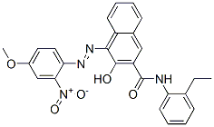 CAS 登录号：72088-87-0， N-(2-乙基苯基)-3-羟基-4-[(4-甲氧基-2-硝基苯基)偶氮]萘-2-甲酰胺