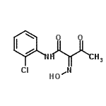 CAS 登录号：721-46-0， (2Z)-N-(2-氯苯基)-2-(羟基亚胺)-3-氧代丁酰胺