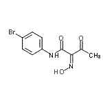 CAS 登录号：721-89-1， (2Z)-N-(4-溴苯基)-2-(羟基亚胺)-3-氧代丁酰胺