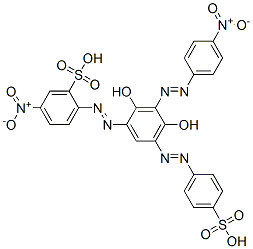 CAS#: 72139-03-8, 5-Nitro-2-[[(3E,5Z)-5-[(4-Nitrophenyl)Hydrazinylidene]-4,6-Dioxo-3-[(4-Sulfophenyl)Hydrazinylidene]-1-Cyclohexenyl]Diazenyl]Benzenesulfonic Acid