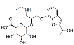 CAS#: 72142-73-5, (2S,3S,4S,5R,6R)-3,4,5-Trihydroxy-6-[1-[[2-(1-Hydroxyethyl)-1-Benzofuran-7-Yl]Oxy]-3-(Propan-2-Ylamino)Propan-2-Yl]Oxyoxane-2-Carboxylic Acid