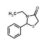 CAS#: 721458-19-1, 3-Ethyl-2-phenyl-1,3-thiazolidin-4-one