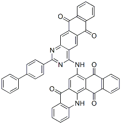 CAS#: 72175-18-9, 6-((2-(1,1'-Biphenyl)-4-Yl-6,11-Dihydro-6,11-Dioxonaphtho(2,3-g)Quinazolin-4-Yl)Amino)-Naphth(2,3-c)Acridine-5,8,14(13H)-Trione