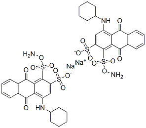 CAS#: 72187-20-3, Disodium 1-Amino-4-(Cyclohexylamino)-9,10-Dihydro-9,10-Dioxoanthracenedisulphonate