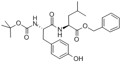 CAS 登录号：72210-21-0， N-[(1,1-二甲基乙氧基)羰基]-L-酪氨酰-L-亮氨酸苄酯