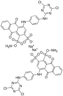 CAS 登录号：72213-82-2， 1-氨基-4-[[4-[(4,6-二氯-1,3,5-三嗪-2-基)氨基]苯基]氨基]-9,10-二氢-9,10-二氧代蒽二磺酸二钠