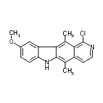 CAS#: 72237-98-0, 1-Chloro-9-methoxy-5,11-dimethyl-6H-pyrido[4,3-b]carbazole