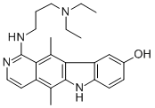 CAS#: 72238-05-2, 1-((3-(Diethylamino)Propyl)Amino)-5,11-Dimethyl-6H-Pyrido(4,3-b)Carbazol-9-Ol