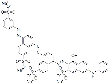 CAS#: 72245-51-3, 5-[[1-Hydroxy-6-(Phenylamino)-3-Sulpho-2-Naphthyl]Azo]-8-[[7-Sulpho-4-[(3-Sulphophenyl)Azo]-1-Naphthyl]Azo]Naphthalene-2-Sulphonic Acid Sodium Salt