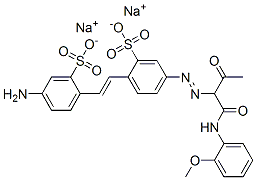 CAS#: 72245-61-5, Disodium 2-[2-(4-Amino-2-Sulphonatophenyl)Vinyl]-5-[[1-[[(2-Methoxyphenyl)Amino]Carbonyl]-2-Oxopropyl]Azo]Benzenesulphonate