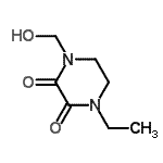 CAS#: 72325-04-3, 1-Ethyl-4-(hydroxymethyl)-2,3-piperazinedione