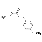 CAS 登录号：723304-09-4， 乙基(2E)-3-(4-乙基苯基)丙烯酸酯