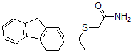 CAS 登录号：72353-19-6， 2-[1-(9H-芴-2-基)乙硫基]乙酰胺