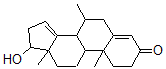 CAS#: 7236-36-4, 17-Hydroxy-7,10,13-trimethyl-1,2,6,7,8,9,11,12,16,17-decahydrocyclopenta[a]phenanthren-3-one