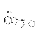 CAS#: 723742-77-6, N-(4-Methyl-1,3-benzothiazol-2-yl)cyclopentanecarboxamide