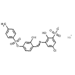 CAS 登录号：72379-58-9， 钠5-氯-2-羟基-3-[(2-羟基-4-{[(4-甲基苯基)磺酰基]氧基}苯基)偶氮]苯磺酸酯