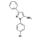 CAS#: 72411-50-8, 1-(4-Bromophenyl)-3-phenyl-1H-pyrazol-5-amine
