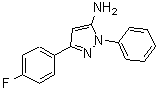 CAS 登录号：72411-53-1， 3-(4-氟苯基)-1-苯基-1H-吡唑-5-胺