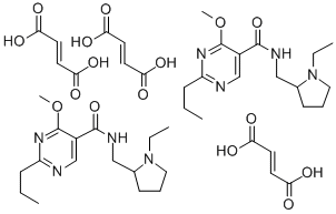 CAS#: 72412-13-6, But-2-Enedioic Acid; N-[(1-Ethylpyrrolidin-2-Yl)Methyl]-4-Methoxy-2-Propylpyrimidine-5-Carboxamide; N-[(1-Ethylpyrrolidin-2-Yl)Methyl]-4-Methoxy-2-Propylpyrimidine-5-Carboxamide