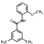 CAS 登录号：724429-81-6， N-(2-甲氧基苯基)-3,5-二甲基苯甲酰胺