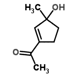CAS 登录号：724465-42-3， 1-(3-羟基-3-甲基-1-环戊烯-1-基)乙酮