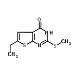 CAS#: 724745-33-9, 6-Ethyl-2-(methylsulfanyl)thieno[2,3-d]pyrimidin-4(1H)-one