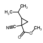 CAS 登录号：724773-45-9， 甲基1-氰基-2-异丙基环丙烷羧酸酯