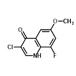 CAS#: 724789-61-1, 3-Chloro-8-fluoro-6-methoxy-4(1H)-quinolinone