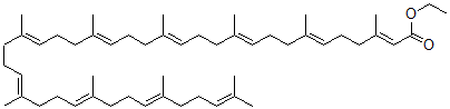 CAS#: 72505-71-6, Ethyl (2E,6E,10E,14E,18E,22E,26E,30E,34E)-3,7,11,15,19,23,27,31,35,39-Decamethyltetraconta-2,6,10,14,18,22,26,30,34,38-Decaenoate