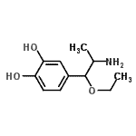 CAS#: 725200-35-1, 4-(2-Amino-1-ethoxypropyl)-1,2-benzenediol