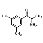 CAS 登录号：725201-01-4， 2-氨基-1-(3-羟基-5-甲基苯基)-1-丙酮