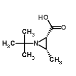 CAS#: 725201-81-0, (2S,3S)-3-Methyl-1-(2-methyl-2-propanyl)-2-aziridinecarboxylic acid