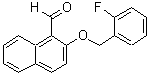 CAS 登录号：725276-88-0， 2-[(2-氟苄基)氧基]-1-萘甲醛