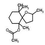 CAS#: 72541-09-4, 2,6,10,10-Tetramethyl-1-oxaspiro[4.5]dec-6-yl acetate