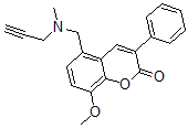 CAS#: 72543-53-4, 8-Methoxy-5-[(Methyl-Prop-2-Ynylamino)Methyl]-3-Phenylchromen-2-One