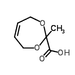 CAS#: 725678-34-2, 2-Methyl-4,7-dihydro-1,3-dioxepine-2-carboxylic acid