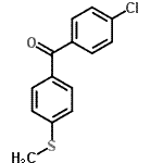 CAS 登录号：72585-17-2， (4-氯苯基)[4-(甲硫基)苯基]甲酮
