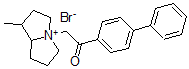 CAS#: 72586-42-6, 2-(1-methylpyrrolizidin-4-ium-4-yl)-1-(4-phenylphenyl)ethanone bromide