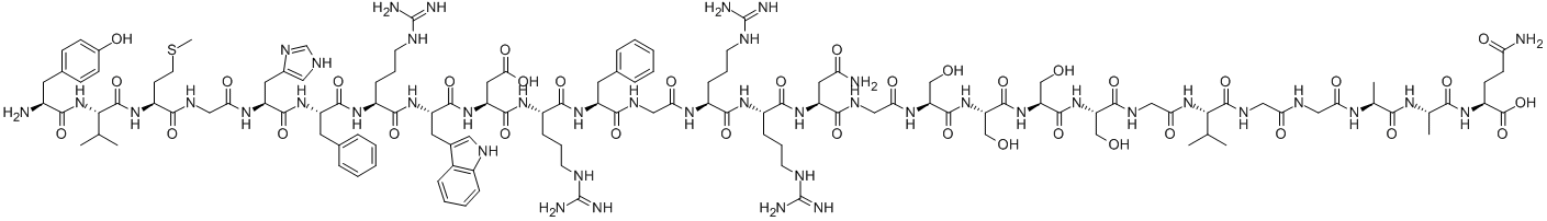 CAS 登录号：72629-64-2， 1-去-L-赖氨酸-G3-促黑细胞激素(牛肽部分)