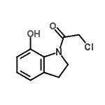 CAS#: 72696-19-6, 2-Chloro-1-(7-hydroxy-2,3-dihydro-1H-indol-1-yl)ethanone