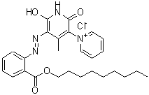 CAS 登录号：72724-83-5， 1-[6-羟基-4-甲基-5-({2-[(壬氧基)羰基]苯基}偶氮)-2-氧代-1,2-二氢-3-吡啶基]吡啶鎓氯化物