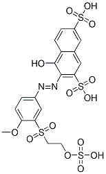 CAS#: 72749-64-5, 4-Hydroxy-3-[[4-Methoxy-3-[[2-(Sulfooxy)Ethyl]Sulfonyl]Phenyl]Azo]-2,7-Naphthalenedisulfonic Acid