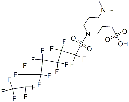 CAS#: 72785-08-1, 3-[[3-(Dimethylamino)Propyl][(Heptadecafluorooctyl)Sulphonyl]Amino]Propanesulphonic Acid